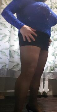 в колготках