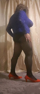 в колготках